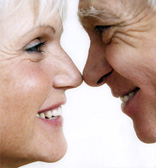 A smiling couple
